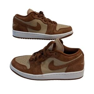 Air Jordan 1 Low Sneakers FJ3453-200 Brown/Tan Women's Size 8